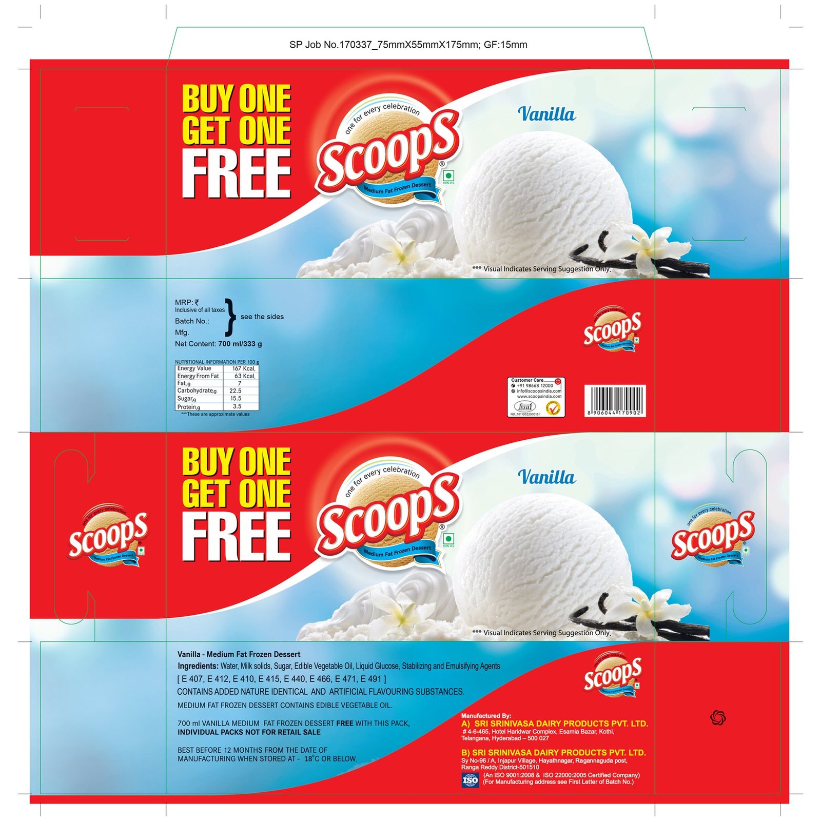 Scoops party pack artwork