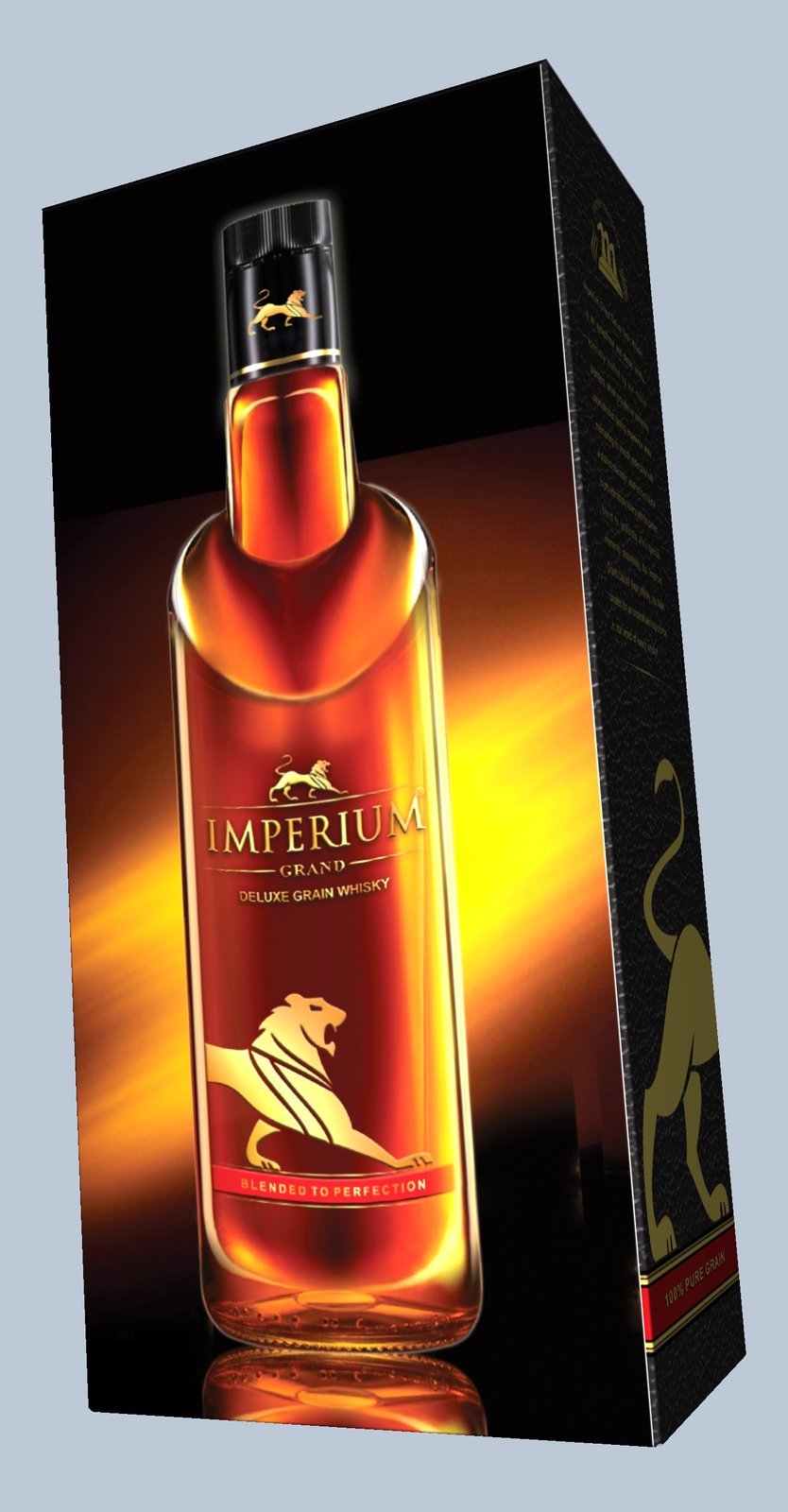 Imperium Grand whisky 3D render