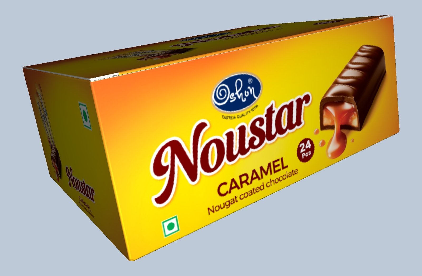 Noustar caramel carton 3D render